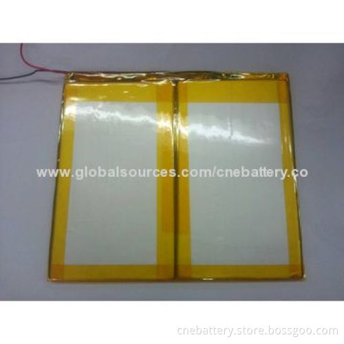 Lithium Polymer Battery with 3.7V and 6,500mAh Capacity, for MID, Tablet and Electrics